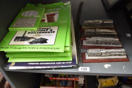 A collection of Metcalfe N Gauge Kits including Stone Platform, Terraced Houses, Brewery etc along