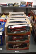 Twenty One 1:76 scale EFE Die-cast Buses, Single and Double Deckers, all in larger boxes, length