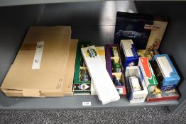 A shelf of Lledo and similar Die-casts including Pickfords, Pro Movers, British Rail boxed sets,