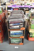 Twenty One 1:76 scale EFE Die-casts, all Buses, Single & Double Deckers, all boxed, box length 17cm