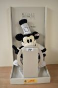 A modern Steiff Limited Edition Bear, 651472 Steamboat Willie, Disney Showcase Collection, 5466/