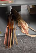 Eleven Hickory Shafted Vintage Golf Clubs, True Line Deep Faced Mashie and Mashie Niblick,