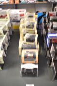 Sixteen Oxford mixed scale Die-casts, Military 1:76 scale x 11,Railway Scale 1:76 x 4 and Showtime
