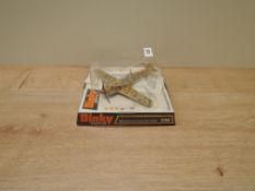 A Dinky die-cast, 726 Messerschmitt B.f 109E, spare transfers and instructions present, on