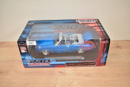 A Maisto 1:18 scale Pro Modz Die-cast, 1971 Chevrolet Chevelle SS454 Convertible, in original box on