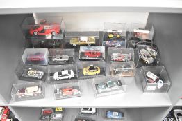 Twenty mixed scale Die-casts including Vitesse, Solido, OXI and similar, Racing Cars, Saloons,