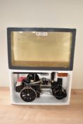 A Wilesco D36 Live Steam Traction Engine, in original box with leaflets and instructions, finished
