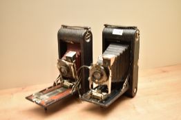 Two Kodak A122 folding cameras with Anastigmat 1:6,8 lens. One needs attention to the slide