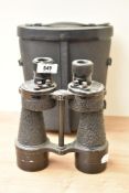 A pair od Bino Prism NoVIA 10x50 binoculars bearing military crowsfoot