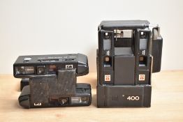 Two handbuilt dual/stereo cameras using Kodak Tele Ektra 42 cameras