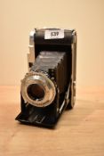 A Franka Rolfix I folding camera with Schnieder-Kruiznach Radionar 1:4,5 105mm lens