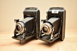 Two Kodak Vigilant Six-20 folding cameras with Anastigmat Special 1:4,5 101mm lens. One camera has