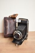 A Franka Rolfix II folding camera with Rodinstock Trinar 1:3,5 105mm lens
