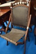 A 19th Century folding chair