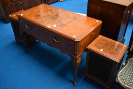 A vintage gramophone in walnut cabinet with matching speakers, by Period Hifidelity Ltd, Warwick