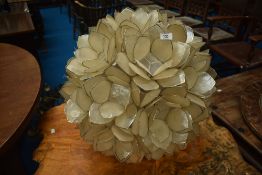 A vintage ceiling light shade, artichoke style, approx 50cm