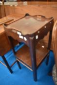 A Georgian mahogany nightstand, approx 36 x 36 x 80cm