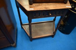 An Old Charm or similar oak side table , max width approx 87cm, depth 44cm