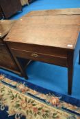 A period oak clerks desk, width approx. 78cm