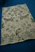 A modern Habitat rug, foliate and tiger design, approx. 175 x 118cm