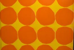 After Maija Isola (1927-2001, Finnish), textile panel, 'Kivet' variation, a retro design featuring