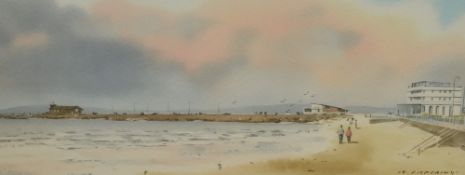 *Local Interest - After Colin Pickering (20th Century, British), coloured print, 'Stone Jetty,