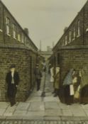 After Tom Dodson (1910-1991, British), coloured prints, Two illustrations - 'Back Street Bookie' and