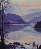 *Local Interest - After Jeff Sudders (Contemporary, British), coloured print, 'Ullswater Evening',
