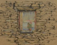 *Local Interest - David R. MacAulay (Contemporary, British), mixed media, 'Forgotten Geranium,