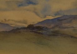 *Local Interest - Maggie d'Silva (Contemporary, British), watercolours, Three Cumbrian landscape