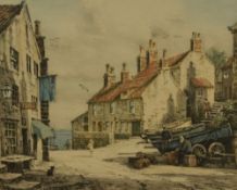 After Henry George Walker (1876-1932, British), coloured print, A harbour scene, signed in pencil to