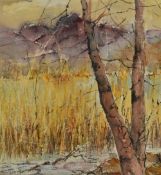 *Local Interest - Rose Brennand (Contemporary, British), watercolours, Two semi-abstract woodland