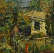 Rosetta Roberts (20th Century, British), oil on canvas, 'Joss's Garden', signed to the lower