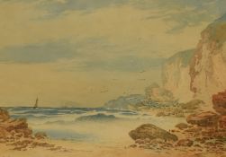 C.E. Cooke (19th/20th Century, British), watercolour, An attractive coastal landscape depicting a