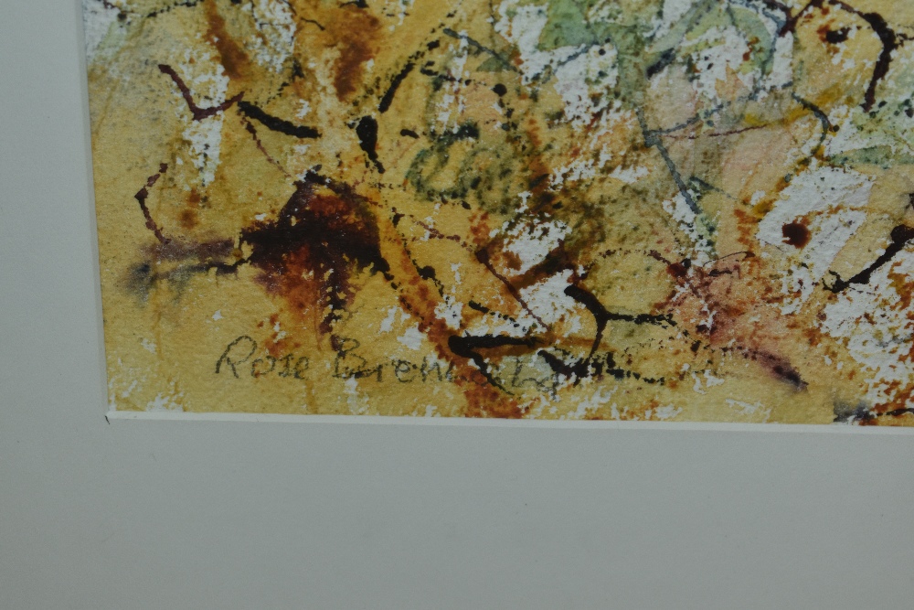 *Local Interest - Rose Brennand (Contemporary, British), watercolours, Two semi-abstract woodland - Image 5 of 6