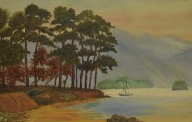 *Local Interest - H. Parker (19th/20th Century), oil on board, Two landscapes - Friars Crag at