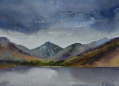 *Local Interest - Maggie d'Silva (Contemporary, British), watercolours, Three Lake District