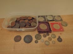 A collection of GB & World Coins including 1797 Cartwheel Penny, 1940 Silver Half Crown, 1951 Silver