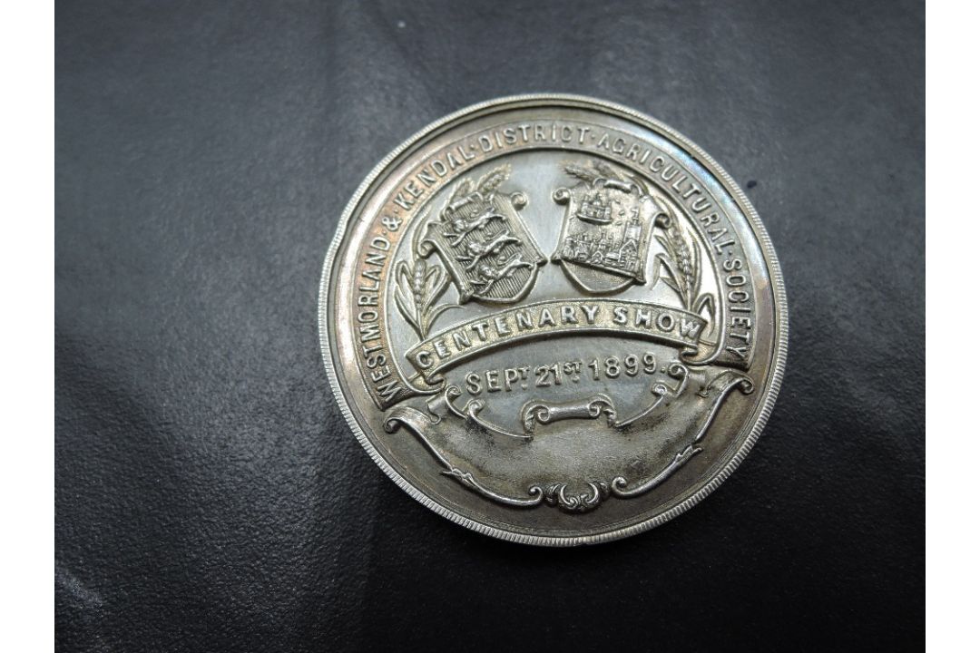 A Victorian Westmorland & Kendal District Agricultural Society Centenary Show medal, depicting - Image 3 of 5