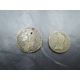 Two Irish Gun Money Coins, 1689 Large Half Crown XXX FeB, two small holes seen and 1690 Small Half - Image 2 of 2