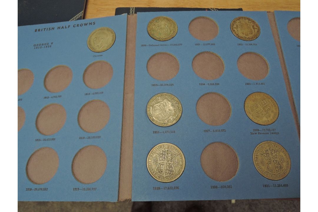 A collection of GB Coins in album and folders including Silver Sixpences, Florins, Half Crowns - Image 4 of 6