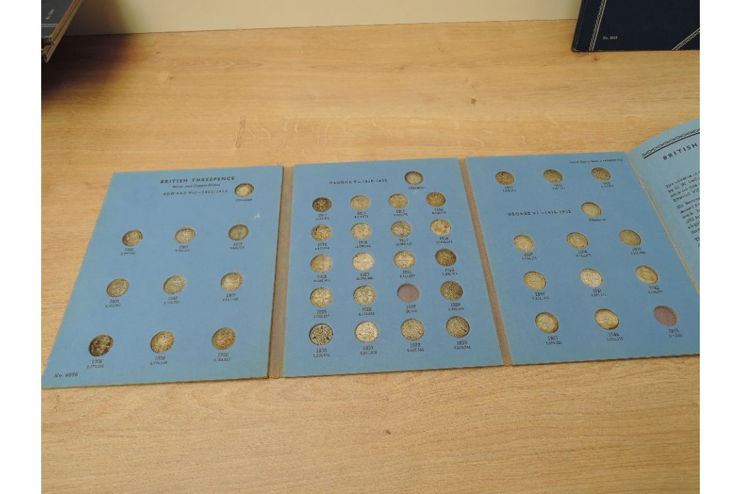 A collection of GB Silver & Cupro Nickel Coins, Three Pence to Half Crown, all in folders, pre 1920, - Image 13 of 14