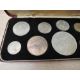A 1953 Elizabeth II Ten Coin Proof Set, Farthing to Crown, in fitted case - Image 2 of 3