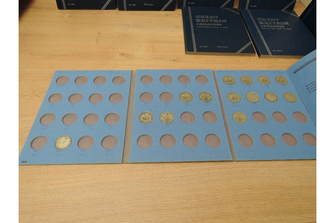 A collection of GB Silver & Cupro Nickel Coins, Three Pence to Half Crown, all in folders, pre 1920, - Image 7 of 14
