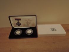 A Royal Mint 2006 Silver Proof Two Coin 50P Set, in presentation case with certificates