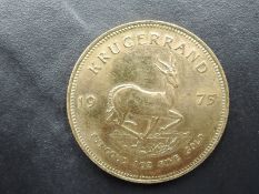 A 1975 South Africa 1oz Fine Gold Krugerrand