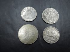 A Iraq Silver Token, Anniversary of the 14 July Revolution 1379 (1959) along with a Austria 1780
