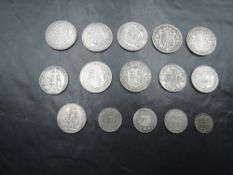 A collection of GB Silver Coins, Half Crowns, 1817 & 1819 George III, 1825 George IV, 1906 Edward