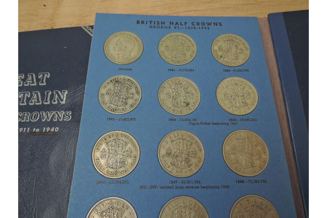A collection of GB Coins in album and folders including Silver Sixpences, Florins, Half Crowns - Image 6 of 6