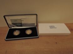 A Royal Mint 2006 Silver Proof Two Coin Two Pound Set, in presentation case with certificates